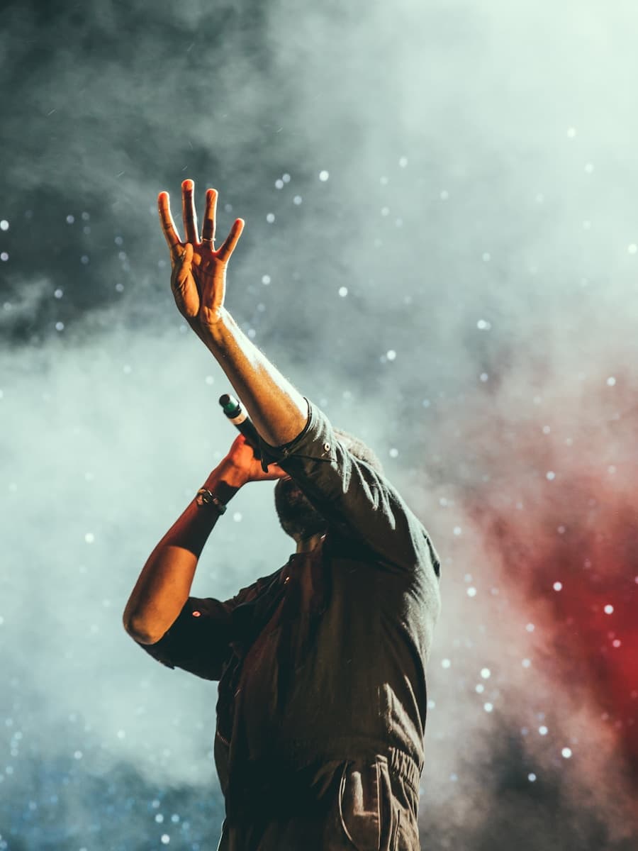 Portrait study - brass, shadow, and stage light